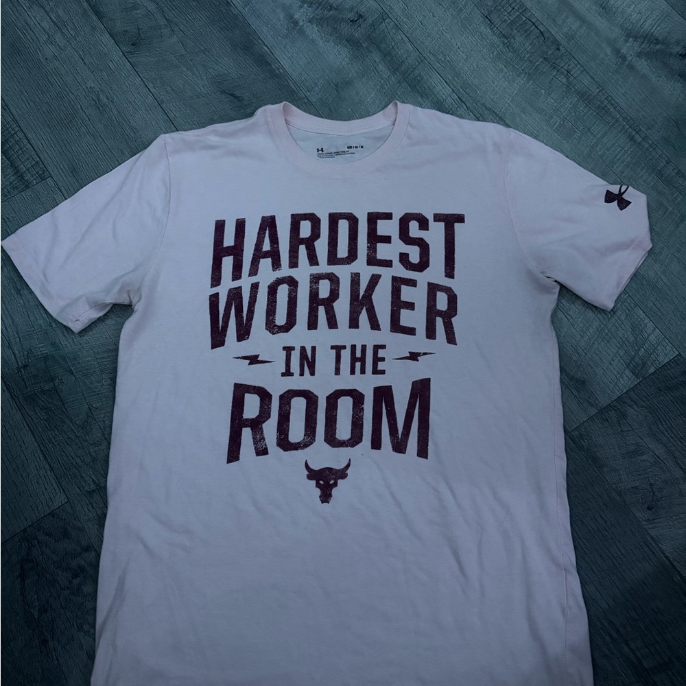 White Graphic T-Shirt with Motivational Print